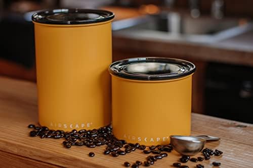 פלנטריים עיצוב נוף אווירי נירוסטה קפה מיכל-סט של 2-מזון אחסון מיכל-פטנט אטום מכסה דוחף החוצה עודף אוויר-לשמר מזון רעננות
