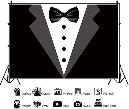 15 על 10 רגל שחור אדון טוקסידו רקע חליפת אדון עניבת פרפר לבן חולצות צילום רקע יוקרה יום הולדת ארוחת ערב באנר אמנות דיוקנאות תמונה אבזרי