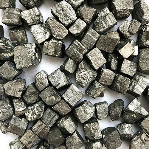 Ertiujg husong306 100 גרם פיריט טבעי פיריט מעוקב חתיכת קריסטל אבן מחוספסת דגימה של אבנים טבעיות ומינרלים קריסטל