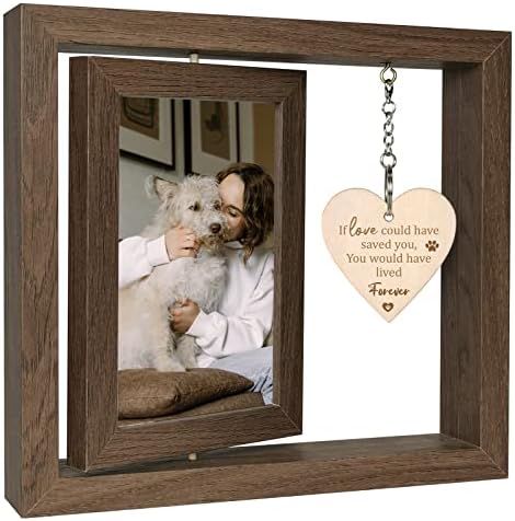 EyiTupc חי לנצח מסגרת תמונה כלב 4x6 - מתנות לזכר חיות מחמד אהדה לכלב מתנה למתנה מתנה