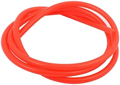 X-DREE 1M 1M אדום-אדום-אדום סיליקון רך דרך יחידה אנטי-אייג'ינג בנזין אביזרים D5.2x2.5x1000 ממ (1M Naranja PVC PVC סיליקונה Lithe de una sola vía antienjecimiento accesorios para tubos de d5.