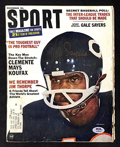 גייל סיירס חתם על שיקגו בירס 1966 מגזין ספורט פ. ס. א. / די. אן. איי 91526-מגזינים חתומים