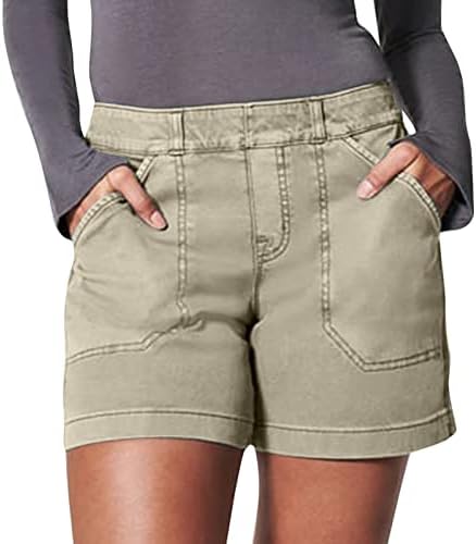מכנסיים קצרים של נתיב לנשים מכנסי טיול רגליים רגילים מכנסיים קצרים מקזעים של מכנסיים קצרים של ברמודה עם כיסים
