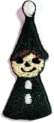 קליינפלוס מיני מכשפה קטן ירוק קריקטורה לתפור ברזל על תיקון רקום אפליקצית מלאכת בעבודת יד בגדי שמלת צמח כובע ז ' אן מדבקת אופנה תיקוני דקורטיבי תיקון