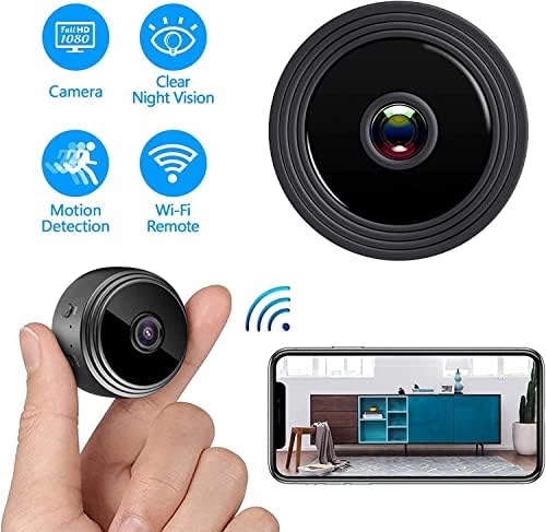 2.4GH מצלמה מוסתרת WiFi Wireless Wireless Small Camera Full HD 1080P ראיית לילה ראיית תנועה ניטור אבטחה ניטור מצלמה מוסתרת. הקלטת כרטיס SD, מתאימה לבית פנים וחוץ.