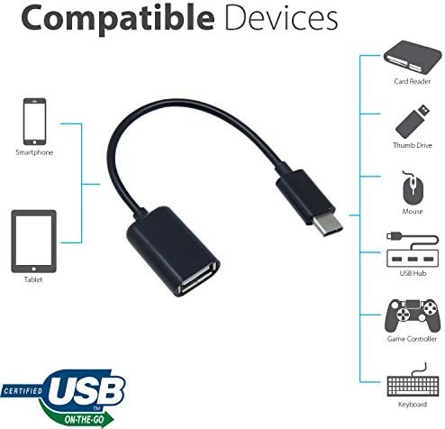מתאם OTG USB-C 3.0 תואם ל- LG 14Z90P-K.AAB6U1 שלך לפונקציות מהירות, מאומתות, מרובות שימוש כמו מקלדת, כונני אגודל, עכברים וכו '.