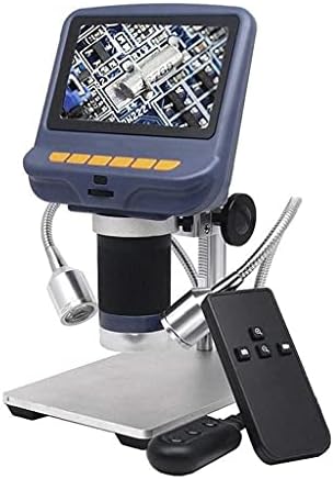 מיקרוסקופ סטריאו דיגיטלי אלקטרוני שולחני פי 220 לתיקון הלחמה עם תאורת לד מסך בגודל 4.3 אינץ