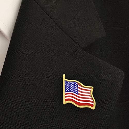 אמריקאי דגל דש סיכות-ארהב מנופף דגל סיכות ארצות הברית ארהב תג סיכות סיכה-24/50/100 חבילה
