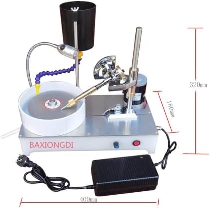 אבן חן מכונת ליטוש פנינת פנים מכונת ליטוש תכשיטים לטש שטוח מטחנת מלטש יהלומים מכונה 2800 סלד 120 ואט