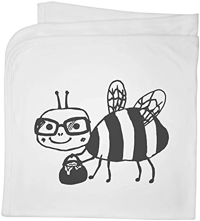 Azeeda 'Bee הנושא צוף' שמיכה/צעיף כותנה כותנה