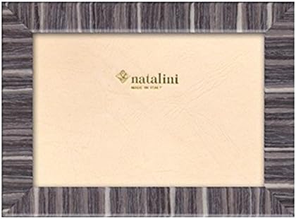 נטלני 5 x 7 מסגרת עץ פס אפור מיוצרת באיטליה