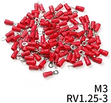 AVEANIT 50 יחידות/100 יחידות M3-M8 טבעת טבעת מחבר כבל מסוף מחבר חוט חשמלי מסוף CRIMP RV1.25-3