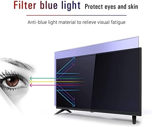 65 אינץ מט נגד בוהק טלוויזיה מסך מגן, אנטי-כחול אור/אנטי-קרינה / אבק מסנן סרט, סינון יכול להפחית מחשב עיניים עייפות,32 698 * 392