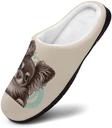 צ ' יוואווה כלב נשים של כותנה בית נעלי בית קל משקל נגד החלקה נעלי גומי תחתון בלעדי לפנימי / חיצוני