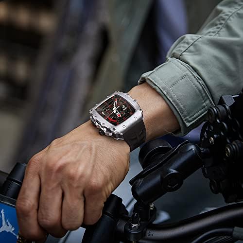 Neyens Shell או Case עם משולבת רצועה עבור Apple Watch 44 ממ 45 ממ עבור ערכת שינוי יוקרה של להקת IWatch