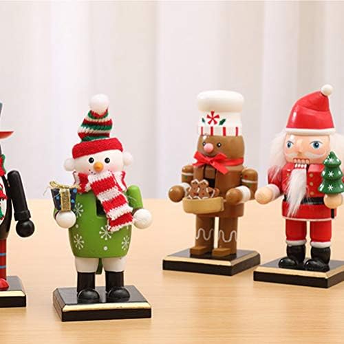 ויקסקי עץ מפצח אגוזים בובות שולחן העבודה קישוט חג המולד קישוט סנטה קלאוס צורת בובות מתנת יום הולדת לילדים מחקר
