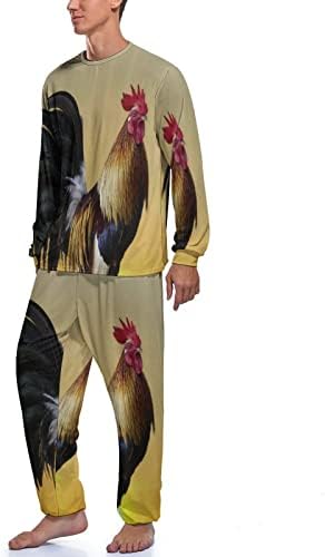 תרנגול גברים של פיג 'מה סט ארוך שרוול סוודר הלבשת רך טרקלין סט פיג' מה עבור בית נסיעות