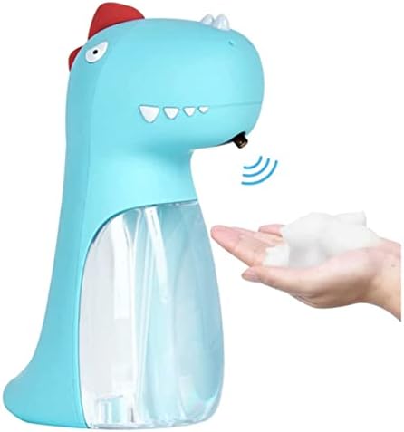 Deiovr מתקן סבון מקציף אוטומטי עם מוזיקה, מתקן סבון חמוד ללא מגע, 300 מל מתקן סבון אוטומטי נטען לחדר אמבטיה