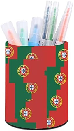 פורטוגל דגל מודפס עט מחזיק עיפרון כוס מארגן שולחן איפור מברשת מחזיק כוס לבית בכיתה משרד