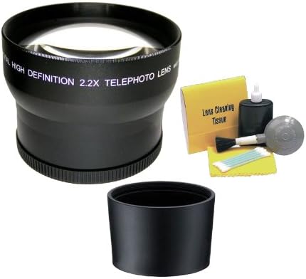 Nikon Coolpix P7000 2.2 עדשת טלפוטו סופר בהגדרה גבוהה + ערכת ניקוי ישיר 5 חלקים ישיר