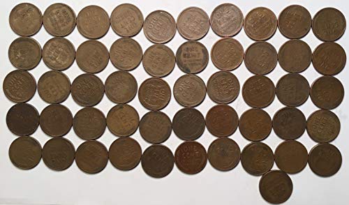 1946 S Lincoln Cent Cent Penny Roll 50 מטבעות פרוטה מוכר בחירה קנס