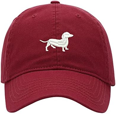 ל8502 - קסיב בייסבול כובע גברים תחש כלב רקום שטף כותנה כלב כובע בייסבול כובעים