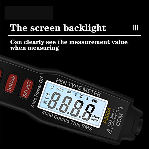 XDCHLK MULTIMETER PEN PENTER METER 4000 ספירות ללא מגע AC/DC מתח התנגדות לקיבולת קיבולת דיודה כלים