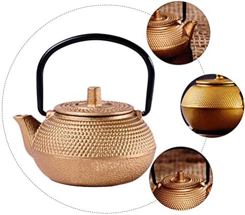 Alipis עתיק קומקום סיני תה קטן קומקום קומקום ברזל יצוק לתה מים חמים, קומקום תה כיריים, 2.83x2.75x1.69in טטסובין יפני קומקום תה