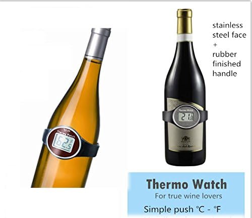 ויסול יין תרמו שעון עבור יין טמפרטורת תצוגה, שחור