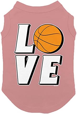 אהבה כדורסל - חולצת כלבים של חישוקי בול