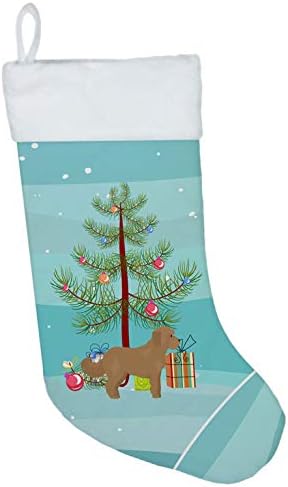 אוצרות קרוליין CK3822CS שזוף קוקאפו עץ חג המולד גרב חג המולד, אח תלויה גרביים עונת חג המולד עיצוב חג המולד קישוטים לחג משפחתי,