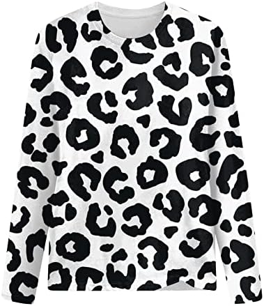 נשים של אופנה מזדמן סווטשירט חולצה פרחוני הדפסה ארוך שרוול רופף חולצה צוואר נוח סוודר חולצות