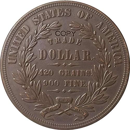 מטבע אתגר 1873 ארצות הברית 1 דולר מטבעות עותק סוג 1 אוסף קישוטים לאוסף קישודים מתנות אוסף מטבעות