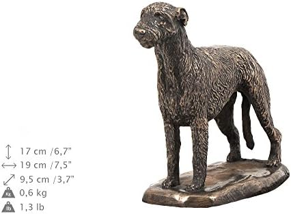 כלב זאב אירי, אנדרטה, כד לאפר הכלב, עם פסל כלב, ארטדוג