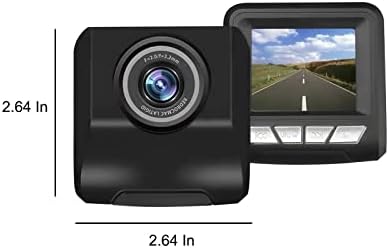 מצלמת מקף למכוניות קדמית ומאחור, מצלמת CASH FHD 1080P מצלמת רכב, מצלמת מקף מסך מיני גודל 3.0 אינץ ', מצלמת לוח מחוונים, מקליט מכונית ראיית לילה