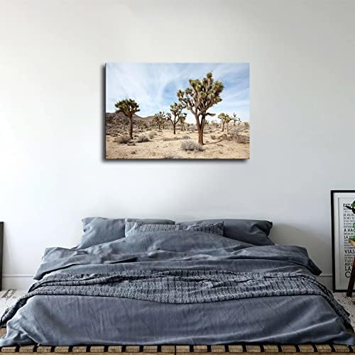 עץ יהושע פארק לאומי קליפורניה נוף מדברי צילום מגניב קיר קיר אמנות הדפסת ציור דקורטיבי פוסטר קיר בד מגניב אמנות מגניב סלון פוסטר ציור חדר שינה
