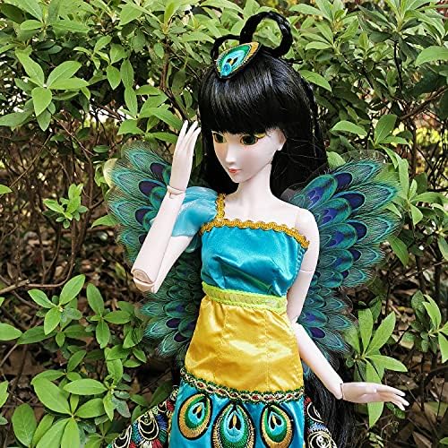 Eva BJD Peacock Fairy Ray 1/3 SD בובה 24 אינץ 'בובות משותפות בובות BJD בובה דמות צעצוע