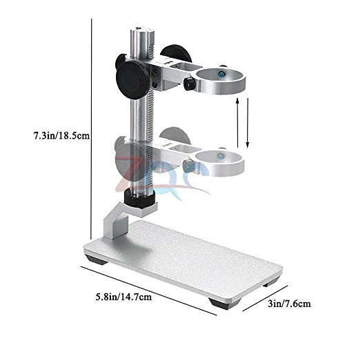מיקרוסקופ דיגיטלי בגודל 4.3 אינץ ' אנדוסקופ הגדלה פי 50-1000 עם מעמד סגסוגת אלומיניום מיקרוסקופ מצלמת וידאו 8 לד אור