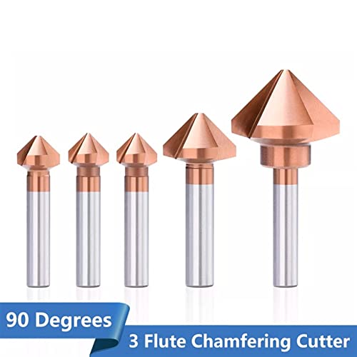 Chamfer 4.5-50 ממ 3 חליל 90 מעלות קידוח מצופה חור מתכת מעץ חור מתכת מקדח קידוח קידוח 1 pcs