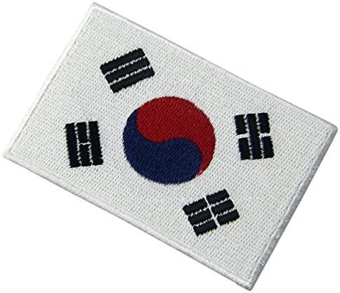 דגל דרום קוריאה קוריאנית אפליקציות בברזל-און גודל גודל