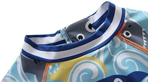 תינוק פעוט בני בנות חתיכה אחת בגד ים סט בגדי ים כריש רחצה חליפת פריחה משמרות חליפת קיץ עם כובע עד 50+