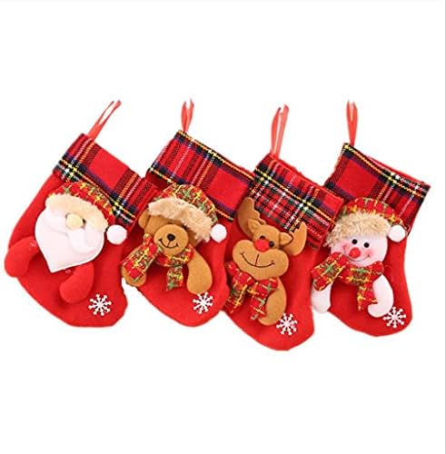 Shypt 4 pcs/סט גרבי חג המולד גרביים שקית מתנה תלייה גרביים ציוד מסיבות חגיגי