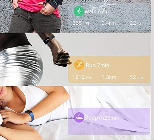עוקבי פעילות שעונים חכמים מדבים אטומים למים מסך צבע דופק שינה, מתאים למערכות אנדרואיד ו- iOS