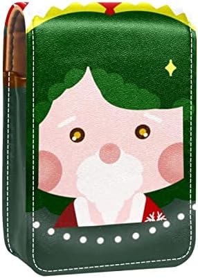 מיני איפור תיק עם מראה, מצמד ארנק מעוור שפתון מקרה, חג המולד קריקטורה איילים סנטה יפה