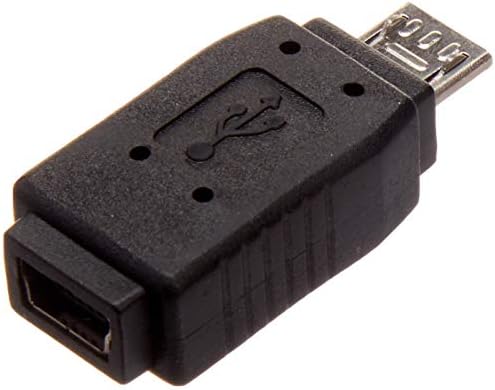 Startech.com 6in מיקרו USB למיני מתאם USB כבל M/F - מיקרו USB זכר למיני USB נקבה - מיקרו USB ל- MINI USB מתאם, שחור