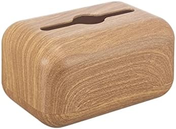 Ylyajy קופסת רקמות מפיות מחזיק אחסון סלון בית טישו נייר נייר נייר מכולה שולחן עבודה שולחן עבודה עץ