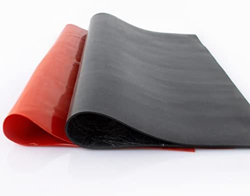 2 pcs 500x500x1mm צלחת סיליקון אדומה/שחורה ספיגת הלם החלקה ואטם עמיד בטמפרטורה גבוהה - אטם עמיד בטמפרטורה גבוהה -
